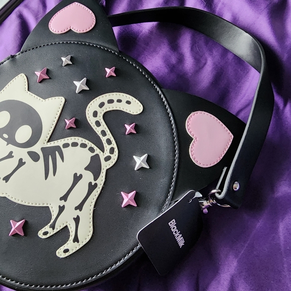 Blackmilk Skelecats Handbag - Picture 4 of 6